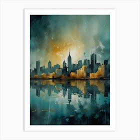 New York City Skyline 3 Art Print