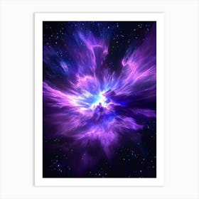 Purple Nebula Art Print