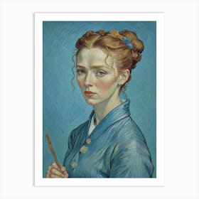 Portrait Of A Young Woman 2 Art Print