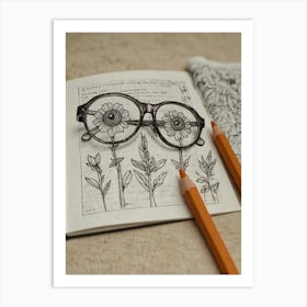 Eyeglasses Art Print