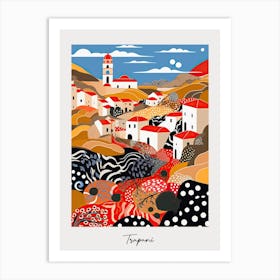 Poster Of Trapani, Italy, Illustration In The Style Of Pop Art 3 Art Print