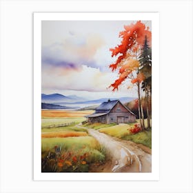 Barn In The Fall Art Print