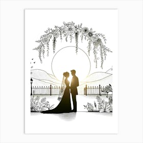 Creative Love And Relationship Illustration 19 Art Print