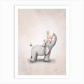 Animal Friends Time For Ice Cream Art Print
