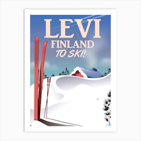 Levi Finland To Ski Art Print