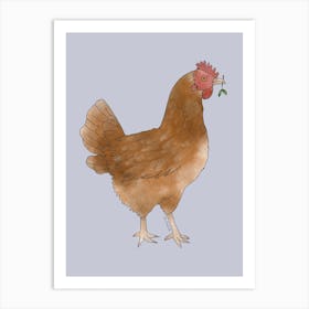Miss Hen Chicken 2 Art Print