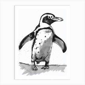 African Penguin Waddling 2 Art Print