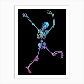 Skeleton Dancing Art Print