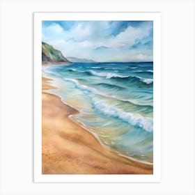 Beach Painting Art Print