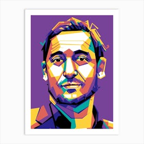 Francesco Totti Wpap Art Print