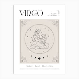 Virgo Zodiac 2 Art Print