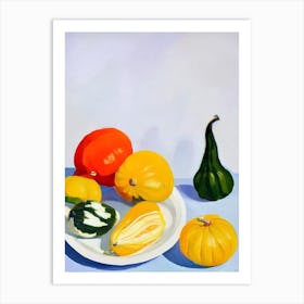 Squash Tablescape vegetable Art Print