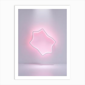 Pink Neon Light Art Print