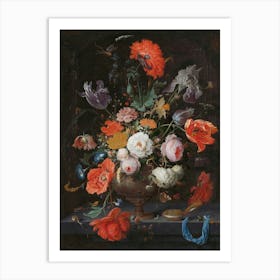 Flower Bouqet, Abraham Mignon Art Print