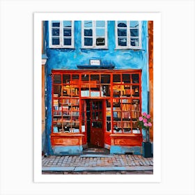 Copenhagen Book Nook Bookshop 4 Art Print