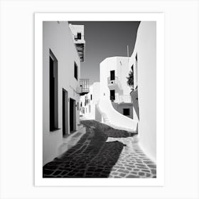 Ibiza, Spain, Black And White Analogue Photography 1 Art Print