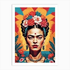 Frida Kahlo Portrait (30) Art Print