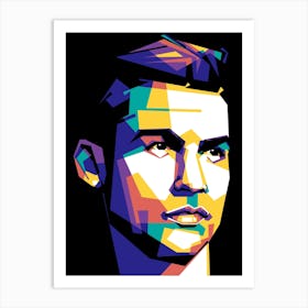 Christiano Ronaldo Wpap Art Print