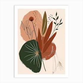 Abstract Floral Canvas Print 2 Art Print