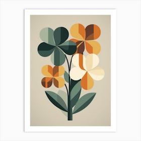 Abstract Flowers Art Print