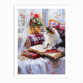 Cat On The Window Sill Art Print