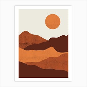 Desert Landscape 5 Art Print