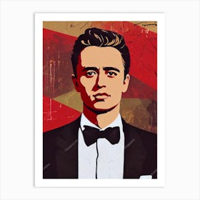 James Dean Illustration Movies Art Print