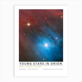 Young Stars In Orion Art Print