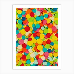 Abstract Confetti  Art Print