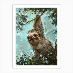 Sloth 7 Art Print