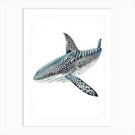 Whale Shark Vintage Art Print