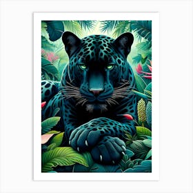 Panther In Jungle Poster