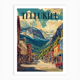 Telluride, Colorado Travel Poster Art Print