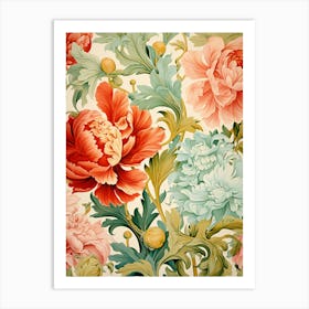 Floral Wallpaper 92 Art Print