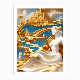 Golden Princess Art Print