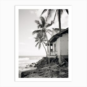 Barbados Black And White Analogue Photograph 4 Art Print