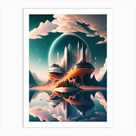 Futuristic Art, Futuristic Art, Futuristic Art, Futuristic Art, Futuristic Art 1 Art Print