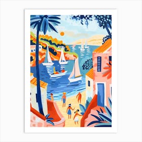 Matisse Inspired, St Michael, Fauvism Style Art Print