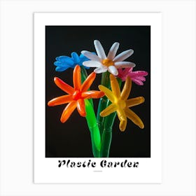 Bright Inflatable Flowers Poster Edelweiss 2 Art Print