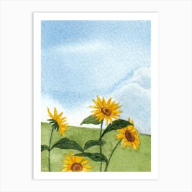 Sunflowers ya Art Print