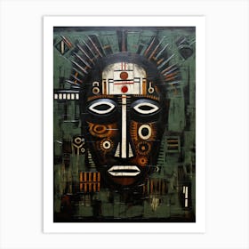 Ethereal Explorations; Tribal Masked Journeys Art Print