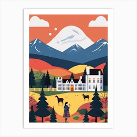 Scotland 1 Travel Illustration Art Print