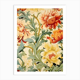 Floral Wallpaper 46 Art Print