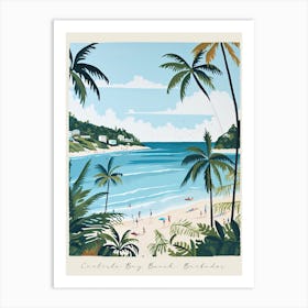 Poster Of Carlisle Bay Beach, Barbados, Matisse And Rousseau Style 2 Art Print