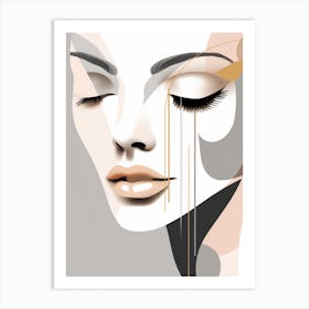 Abstract Portrait Of A Woman 27 Art Print