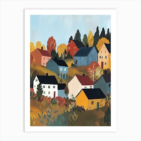 Autumn in Sweden Art Print