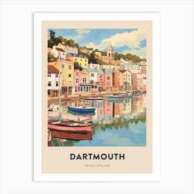 Devon Vintage Travel Poster Dartmouth 4 Art Print