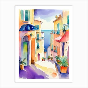 French Riviera Art Print