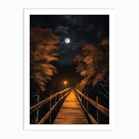 Bridge To The Moon 3 Art Print