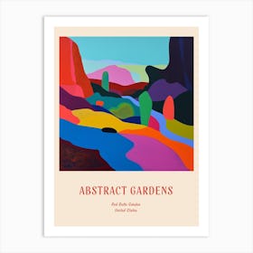 Colourful Gardens Red Butte Garden Usa 1 Red Poster Art Print